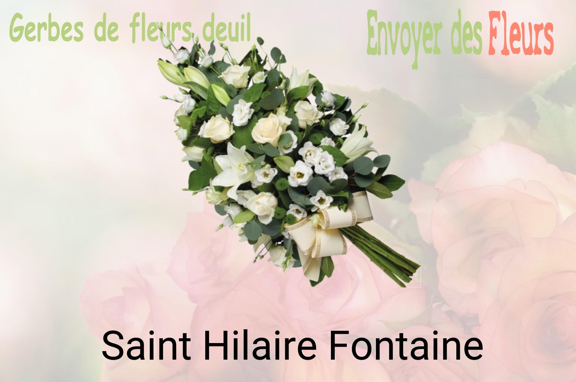 Gerbe de fleurs de deuil livrée à Saint-Hilaire-Fontaine